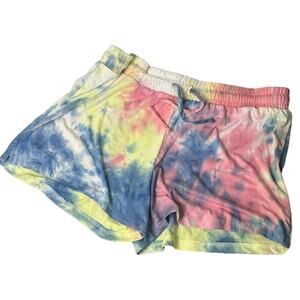 Pixie Lane Colorful Tie Drawstring Shorts Girls L NWT